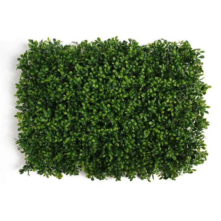 Artificial Plant Boxwood Green Hedge Panel Dekorasyon Kay