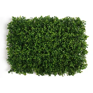 Artificial Plant Boxwood Green Hedge Panel Dekorasyon Kay